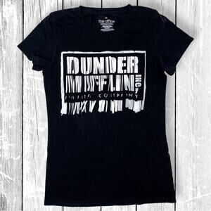 The Office Dunder Mifflin Tee Women S Black Graphic NWOT
